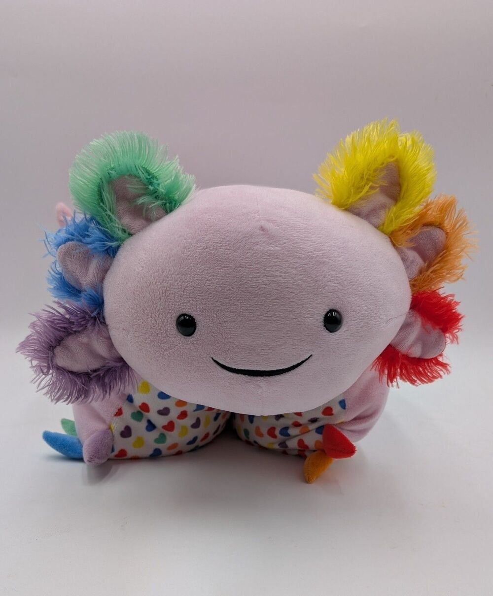 Pride Axolotl Pillow Pet 18" Plush Very Rare